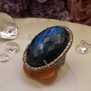 925 Genuine Labradorite Doubler, #4